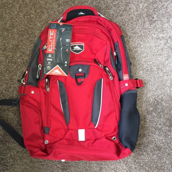 high sierra elite backpack red